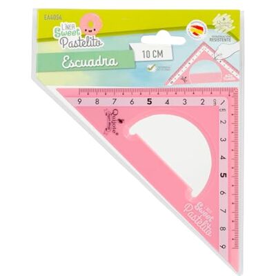 Starplast REGLAS DE PLÁSTICO QUIJOTE Reglas Sweet Pastelito, escuadra, medidas desde 9 hasta 30cm, colores pastel, con estuche de plástico, para uso escolar o universitario 9cm Rosa Starplast REGLAS DE PLÁSTICO QUIJOTE Reglas Sweet Pastelito, escuadra, medidas desde 9 hasta 30cm, colores pastel, con estuche de plástico, para uso escolar o universitario 9cm Rosa
