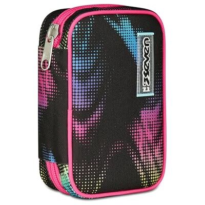 Seven Estuche Escolar Speed Pad, Negro, portalápices Mono Compartimento con Placas extraíbles, Completo de bolígrafos, lápices, Colores, Accesorios Mochila, Escuela Primaria, niña Seven Estuche Escolar Speed Pad, Negro, portalápices Mono Compartimento con Placas extraíbles, Completo de bolígrafos, lápices, Colores, Accesorios Mochila, Escuela Primaria, niña