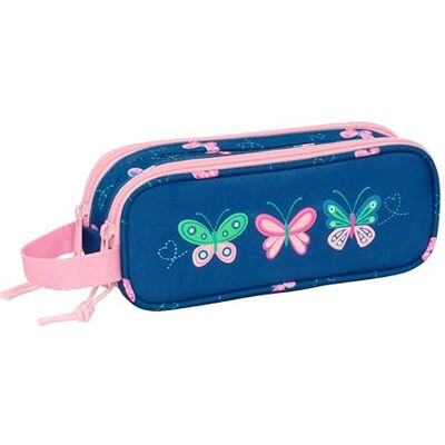 Safta BLACKFIT8 MARIPOSAS Portatodo Doble Niño, Estuche Infantil, Estuche Niño, Ideal para Niños en Edad Escolar, Cómodo y Versátil, Calidad y Resistencia, 21x6x8 cm Safta BLACKFIT8 MARIPOSAS Portatodo Doble Niño, Estuche Infantil, Estuche Niño, Ideal para Niños en Edad Escolar, Cómodo y Versátil, Calidad y Resistencia, 21x6x8 cm