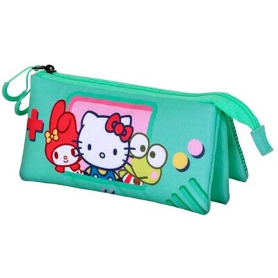 KARACTERMANIA Hello Kitty Videogame-Estuche Portatodo Triple, Turquesa 23 x 11 cm KARACTERMANIA Hello Kitty Videogame-Estuche Portatodo Triple, Turquesa 23 x 11 cm