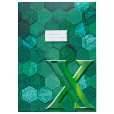 HERMA Sobre para cuaderno A4 de cartón verde, con campo de rotulación de papel estable y extra fuerte, protector para cuadernos escolares, de colores HERMA Sobre para cuaderno A4 de cartón verde, con campo de rotulación de papel estable y extra fuerte, protector para cuadernos escolares, de colores