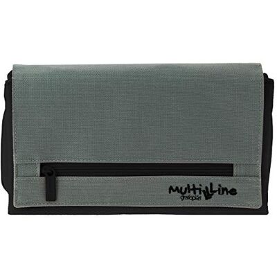 Grafoplas Colección Portatodo Tirple Multiline Estuche Escolar Triple Plano con Solapa, Negro, 22 x 12 x 3 cm Grafoplas Colección Portatodo Tirple Multiline Estuche Escolar Triple Plano con Solapa, Negro, 22 x 12 x 3 cm