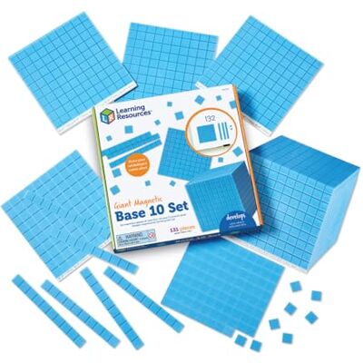 Learning Resources Set Gigante de Base Diez magnético para Usar en explicaciones Learning Resources Set Gigante de Base Diez magnético para Usar en explicaciones