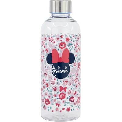Stor Botella de agua reutilizable de plástico de 850 ml de Minnie Mouse Disney, Stor Botella de agua reutilizable de plástico de 850 ml de Minnie Mouse Disney,