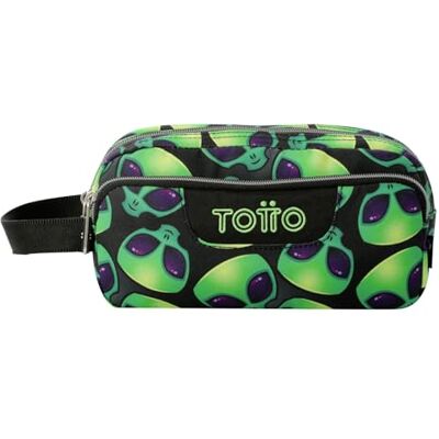 TOTTO Estuche Escolar 3 Compartimentos, Modelo Agapec, Estuche Grande, Dimensiones 23 x 11.5 x 10.5 cm, Asa Lateral, Tiradores Ergonómicos con PVC, Tejido Resistente, Estampado Ali TOTTO Estuche Escolar 3 Compartimentos, Modelo Agapec, Estuche Grande, Dimensiones 23 x 11.5 x 10.5 cm, Asa Lateral, Tiradores Ergonómicos con PVC, Tejido Resistente, Estampado Ali