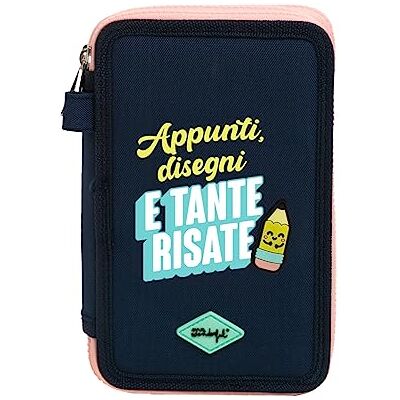 Mr. Wonderful Mr.Wonderful Estuche Escolar Completo con 3 Compartimentos, Notas, Dibujos y Muchas Risas Mr. Wonderful Mr.Wonderful Estuche Escolar Completo con 3 Compartimentos, Notas, Dibujos y Muchas Risas