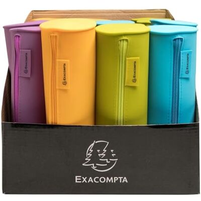 Exacompta 14 Estuches Redondos Pop'NCo en Silicona 23x8 cm Surtidos Exacompta 14 Estuches Redondos Pop'NCo en Silicona 23x8 cm Surtidos