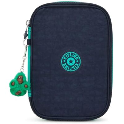 Kipling 100 Pens Cartera Grande, Estuches, Blue Green Bl (Azul) Kipling 100 Pens Cartera Grande, Estuches, Blue Green Bl (Azul)
