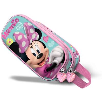 Disney Minnie Mouse Pose-Estuche Portatodo 3D Doble, Rosa, 22 x 10 cm Disney Minnie Mouse Pose-Estuche Portatodo 3D Doble, Rosa, 22 x 10 cm