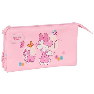 Safta MINNIE MOUSE BABY Portatodo Triple, Estuche Infantil, Estuche Niño, Ideal para Niños en Edad Escolar, Cómodo y Versátil, Calidad y Resistencia, 22x3x12 cm Safta MINNIE MOUSE BABY Portatodo Triple, Estuche Infantil, Estuche Niño, Ideal para Niños en Edad Escolar, Cómodo y Versátil, Calidad y Resistencia, 22x3x12 cm
