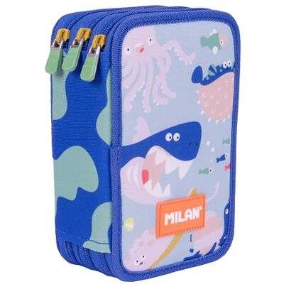 MILAN ® Plumier 3 pisos con contenido serie especial Blue Odyssey MILAN ® Plumier 3 pisos con contenido serie especial Blue Odyssey