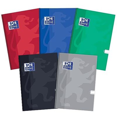Oxford Cuaderno escolar A5, 96 hojas, rayado, 5 unidades, mezcla de colores Oxford Cuaderno escolar A5, 96 hojas, rayado, 5 unidades, mezcla de colores