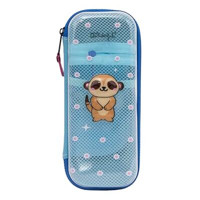 Mr. Wonderful Estuche Rígido con Compartimento de Rejilla y Diseño 3D Suricata – Estuche Escolar Organizador Mr. Wonderful Estuche Rígido con Compartimento de Rejilla y Diseño 3D Suricata – Estuche Escolar Organizador