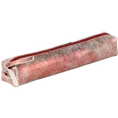 Clairefontaine Estuche pequeño de piel auténtica (19,5 x 2,5 x 4 cm), color rojo brillante Clairefontaine Estuche pequeño de piel auténtica (19,5 x 2,5 x 4 cm), color rojo brillante