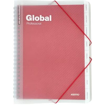 ADDITIO Carpeta Global para el profesorado Evaluación Agenda Tutoría Reuniones Tamaño 24 x 32 cm. Catalán Rojo ADDITIO Carpeta Global para el profesorado Evaluación Agenda Tutoría Reuniones Tamaño 24 x 32 cm. Catalán Rojo
