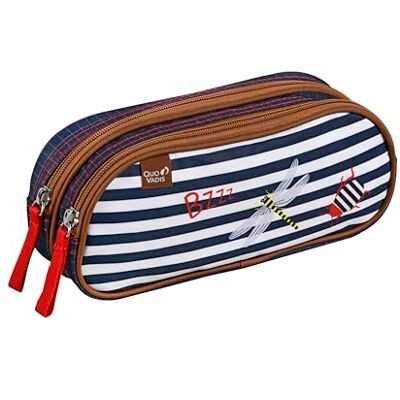 QUO VADIS Estuche Rectangular Animascot Multicolor 10 x 23 x 7 cm Lona (poliéster) 2 Compartimentos, Multicolor, 10x23x07 cm, Moderno QUO VADIS Estuche Rectangular Animascot Multicolor 10 x 23 x 7 cm Lona (poliéster) 2 Compartimentos, Multicolor, 10x23x07 cm, Moderno