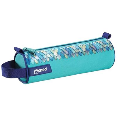 Maped Estuche Escolar Redondo Dragon, Portatodo Infantil con Escamas Brillantes y 1 Compartimento, Neceser de Poliéster Resistente para Niños, 22,5 x 7,5 cm Maped Estuche Escolar Redondo Dragon, Portatodo Infantil con Escamas Brillantes y 1 Compartimento, Neceser de Poliéster Resistente para Niños, 22,5 x 7,5 cm