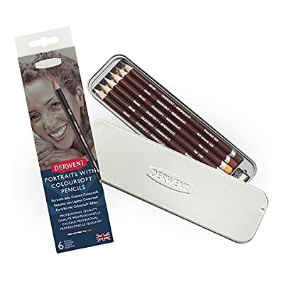 Derwent Coloresoft Skintones Lápices de Colores para Dibujar y Escribir, Set de 6 con Sacapuntas, Ideal para Crear Colores, Calidad Profesional, Derwent Coloresoft Skintones Lápices de Colores para Dibujar y Escribir, Set de 6 con Sacapuntas, Ideal para Crear Colores, Calidad Profesional,