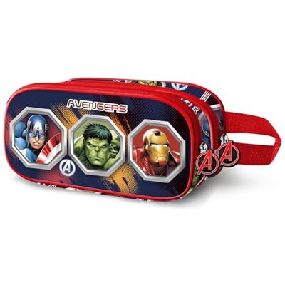 KARACTERMANIA Marvel Los Vengadores Assemble-Estuche Portatodo 3D Doble, Multicolor 22 x 10 cm KARACTERMANIA Marvel Los Vengadores Assemble-Estuche Portatodo 3D Doble, Multicolor 22 x 10 cm