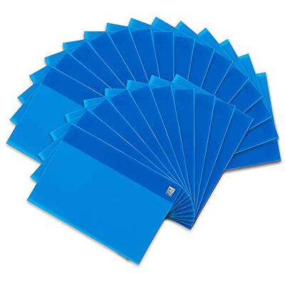 Oxford Landre Paquete de 25 cubiertas de encuadernación A4, azul Oxford Landre Paquete de 25 cubiertas de encuadernación A4, azul