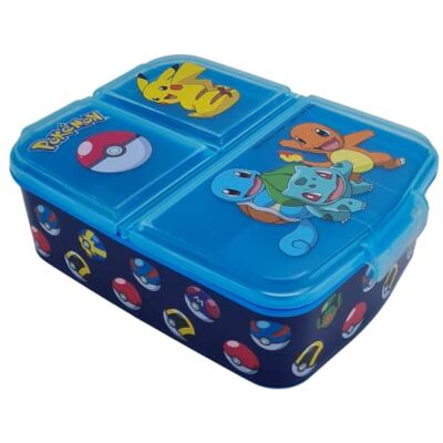 Stor Sandwichera Pokemon Fimabrera Rectangular Tres Compartimentos Pikachu Fiambrera para Almuerzos y Meriendas 3 Compartimentos 6,7x6,5x9,5 Cm 50 Gr Stor Sandwichera Pokemon Fimabrera Rectangular Tres Compartimentos Pikachu Fiambrera para Almuerzos y Meriendas 3 Compartimentos 6,7x6,5x9,5 Cm 50 Gr