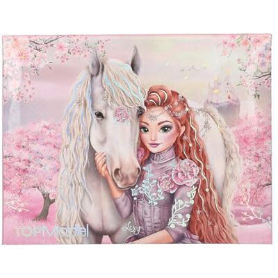 Depesche TOPModel Viva Violet Caja de papelería en Rosa, con Motivo de Modelo, Caballo y Flores, Incl. Papel, lápices, Goma de borrar, Regla y Mucho más. Depesche TOPModel Viva Violet Caja de papelería en Rosa, con Motivo de Modelo, Caballo y Flores, Incl. Papel, lápices, Goma de borrar, Regla y Mucho más.