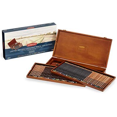 Derwent Set con Caja Edición Limitada para Dibujar y Escribir, Set de 120 en Caja de Madera de Regalo, Incluye Modelos Lightfast & ProColor, Calidad Profesional, Derwent Set con Caja Edición Limitada para Dibujar y Escribir, Set de 120 en Caja de Madera de Regalo, Incluye Modelos Lightfast & ProColor, Calidad Profesional,
