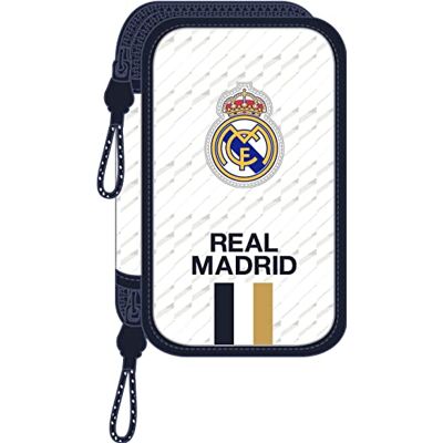 Safta PLUMIER Doble PQÑO 28 pcs Real Madrid 1ª Equip. 23/24 Safta PLUMIER Doble PQÑO 28 pcs Real Madrid 1ª Equip. 23/24