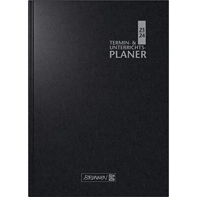 BRUNNEN Agenda semanal de profesores 2023/2024, color negro, 2 páginas = 1 semana BRUNNEN Agenda semanal de profesores 2023/2024, color negro, 2 páginas = 1 semana