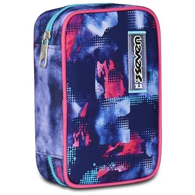Seven Estuche Escolar Speed Case Shady Dye Girl, Violeta, portalápices Mono Compartimento con Placas extraíbles, Completo de bolígrafos, lápices, Colores, Accesorios Mochila, Escuela Primaria, niña Seven Estuche Escolar Speed Case Shady Dye Girl, Violeta, portalápices Mono Compartimento con Placas extraíbles, Completo de bolígrafos, lápices, Colores, Accesorios Mochila, Escuela Primaria, niña