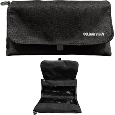 DOHE Estuche Escolar Doble 2 Compartimentos con Cremallera, 3 Ventanas Transparentes, Tarjeta Rellenable con Horario, Espacioso 22x10x6,5 cm, Poliéster Resistente y Flexible Negro DOHE Estuche Escolar Doble 2 Compartimentos con Cremallera, 3 Ventanas Transparentes, Tarjeta Rellenable con Horario, Espacioso 22x10x6,5 cm, Poliéster Resistente y Flexible Negro