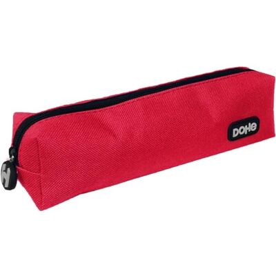 DOHE Estuche Escolar Pequeño Cierre de Cremallera, Forma Rectangular, Poliéster Resistente y Flexible, 21x5x6 cm, Material Escolar Icon Rojo DOHE Estuche Escolar Pequeño Cierre de Cremallera, Forma Rectangular, Poliéster Resistente y Flexible, 21x5x6 cm, Material Escolar Icon Rojo