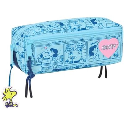 Safta Snoopy Love Portatodo Triple Pequeño, Estuche Infantil, Estuche Niño, Ideal para Niños en Edad Escolar, Cómodo y Versátil, Calidad y Resistencia, 22x6x8.5 cm Safta Snoopy Love Portatodo Triple Pequeño, Estuche Infantil, Estuche Niño, Ideal para Niños en Edad Escolar, Cómodo y Versátil, Calidad y Resistencia, 22x6x8.5 cm