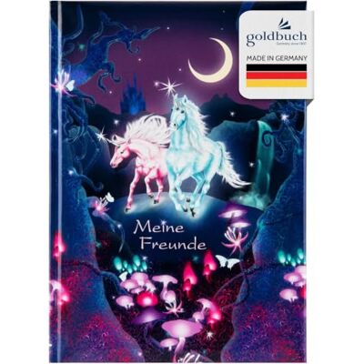 Goldbuch – Libro de amigos, Unicorn, DIN A5, 88 páginas ilustradas), de impresión, lila, 43579 Goldbuch – Libro de amigos, Unicorn, DIN A5, 88 páginas ilustradas), de impresión, lila, 43579