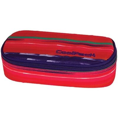 Coolpack , Estuche escolar CAMPUS TEXTURE STRIPES, Red Coolpack , Estuche escolar CAMPUS TEXTURE STRIPES, Red