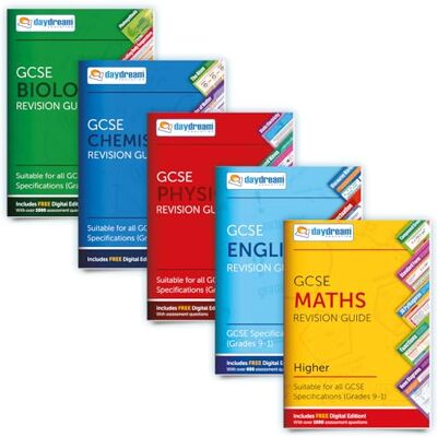 Daydream Education GCSE Matemáticas (superior), Inglés, Biología, Química y Física Study Pack Pósters de bolsillo: Guías de Revisión de Bolsillo GCSE Ediciones digitales GRATIS, accesibles en ordenadores Daydream Education GCSE Matemáticas (superior), Inglés, Biología, Química y Física Study Pack Pósters de bolsillo: Guías de Revisión de Bolsillo GCSE Ediciones digitales GRATIS, accesibles en ordenadores