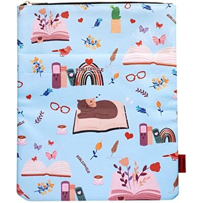 LParkin Fundas para Amantes del Libro, Fundas de Libros, Cubiertas de Libro de Bolsillo, Tela Lavable, Fundas con Cremallera, Talla Media 11 "x 8,7 LParkin Fundas para Amantes del Libro, Fundas de Libros, Cubiertas de Libro de Bolsillo, Tela Lavable, Fundas con Cremallera, Talla Media 11 "x 8,7