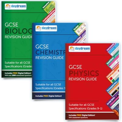 Daydream Education GCSE Biology, Chemistry and Physics Study Pack Pocket Posters: The Pocket-Sized Revision Guides GCSE Specification FREE digital editions, accessible on computers, phones and tablets! Daydream Education GCSE Biology, Chemistry and Physics Study Pack Pocket Posters: The Pocket-Sized Revision Guides GCSE Specification FREE digital editions, accessible on computers, phones and tablets!