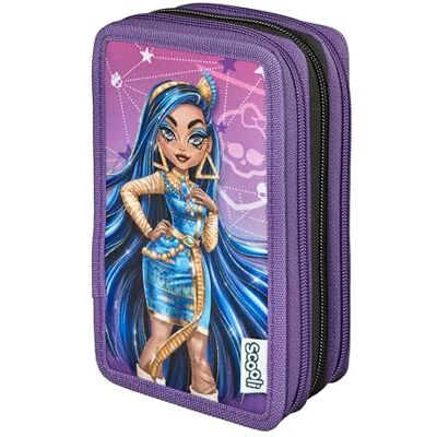 Estuche de lápices Monster High de SCOOLI Triple-Deckers - Niños, Poliéster Estuche de lápices Monster High de SCOOLI Triple-Deckers - Niños, Poliéster