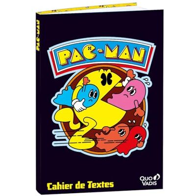 QUO VADIS Cuaderno de texto (15 x 21 cm), diseño de Pac man, multicolor QUO VADIS Cuaderno de texto (15 x 21 cm), diseño de Pac man, multicolor
