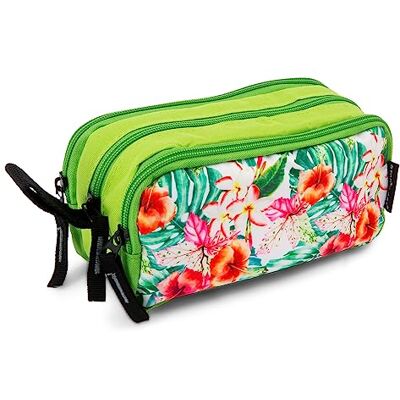 Starplast Estuche Escolar Porta Todo, 3 Cremalleras, 3 Compartimentos, Gran Capacidad, Multiuso, para Uso Escolar, Trabajo, Universidad Flores Starplast Estuche Escolar Porta Todo, 3 Cremalleras, 3 Compartimentos, Gran Capacidad, Multiuso, para Uso Escolar, Trabajo, Universidad Flores