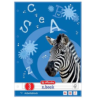 herlitz Lote de blocs de oficina (5 unidades, A4, 50 hojas, lineados), varios colores herlitz Lote de blocs de oficina (5 unidades, A4, 50 hojas, lineados), varios colores