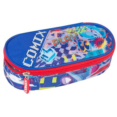 COMIX Ultra Bright – Estuche Ovalado organizado para niños y Adolescentes, Ideal para Guardar la papelería, con práctica Cremallera Cerrada, Interior con Trabillas elásticas en los Lados, 22 x 5 x 7 COMIX Ultra Bright – Estuche Ovalado organizado para niños y Adolescentes, Ideal para Guardar la papelería, con práctica Cremallera Cerrada, Interior con Trabillas elásticas en los Lados, 22 x 5 x 7