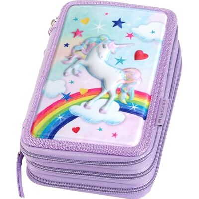 Faber-Castell Estuche Triple Decker Unicornio, sin rellenar Faber-Castell Estuche Triple Decker Unicornio, sin rellenar
