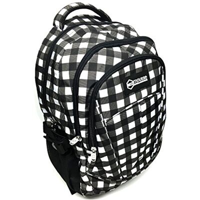 MOUSSE DANS LA BOUCHE - Mochila 47x31x15 cms. Cuadros Blancos Mousse Dans, Color Black & White, 43cm () MOUSSE DANS LA BOUCHE - Mochila 47x31x15 cms. Cuadros Blancos Mousse Dans, Color Black & White, 43cm ()