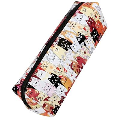 Online Estuche para lápices, Elegante Estuche para niños y niñas, Estuche con práctica Cremallera, 1 Compartimento, Ideal para la Escuela, la Universidad y la Oficina, Gatos, tamaño Online Estuche para lápices, Elegante Estuche para niños y niñas, Estuche con práctica Cremallera, 1 Compartimento, Ideal para la Escuela, la Universidad y la Oficina, Gatos, tamaño
