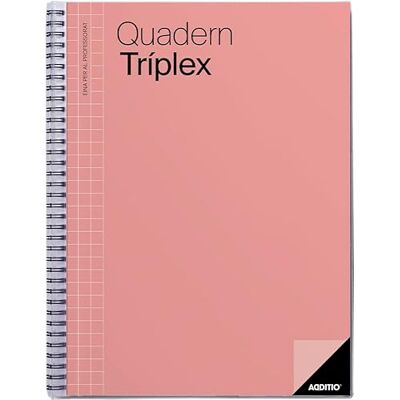 ADDITIO Cuaderno Tríplex para el profesorado Planificación mensual y semanal Evaluación Tutoría Reuniones Papel ecológico Tamaño 22,5 x 31 cm Catalán Coral ADDITIO Cuaderno Tríplex para el profesorado Planificación mensual y semanal Evaluación Tutoría Reuniones Papel ecológico Tamaño 22,5 x 31 cm Catalán Coral