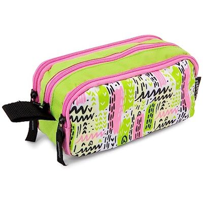 Starplast Estuche Escolar Porta Todo, 3 Cremalleras, 3 Compartimentos, Gran Capacidad, Multiuso, para Uso Escolar, Trabajo, Universidad Rayas Starplast Estuche Escolar Porta Todo, 3 Cremalleras, 3 Compartimentos, Gran Capacidad, Multiuso, para Uso Escolar, Trabajo, Universidad Rayas