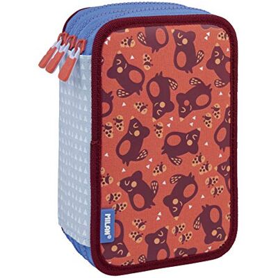 MILAN Plumier 3 Pisos Con Contenido Net&lit Rosa Estuches, 20 cm, Rosa MILAN Plumier 3 Pisos Con Contenido Net&lit Rosa Estuches, 20 cm, Rosa