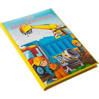 Goldbuch Kita Construction Site, DIN A5, libro de recuerdos para amigos, cuaderno con 88 páginas ilustradas, cubierta con impresión artística, multicolor Goldbuch Kita Construction Site, DIN A5, libro de recuerdos para amigos, cuaderno con 88 páginas ilustradas, cubierta con impresión artística, multicolor
